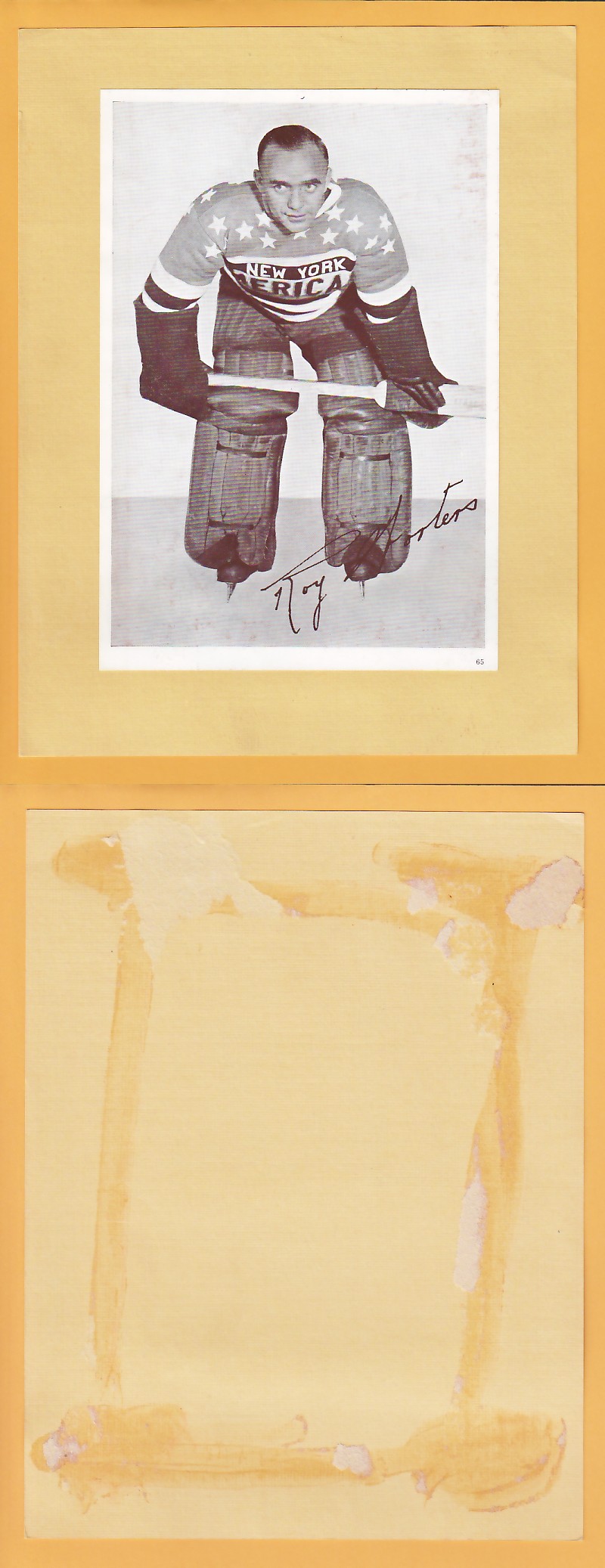1935-40 CROWN BRAND PHOTO #65 ROY WORTERS photo 1935-40 CROWN BRAND PHOTO #65 ROY WORTERS photo